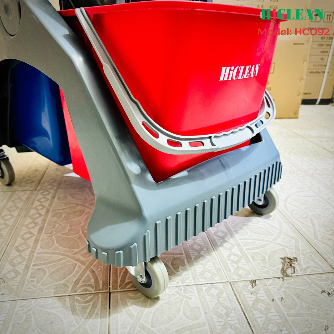 Xe làm vệ sinh 2 xô, 60L Hiclean HC092 - Ảnh 6