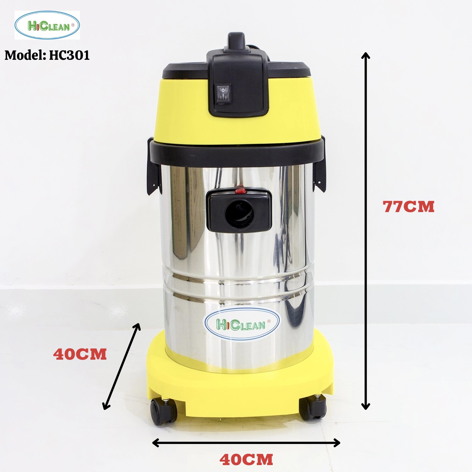 Máy hút bụi công nghiệp HICLEAN HC301 1600W 30Lit (01 motor) - Ảnh 6