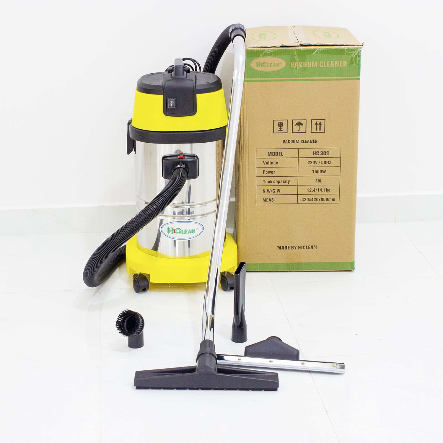 Máy hút bụi công nghiệp HICLEAN HC301 1600W 30Lit (01 motor) - Ảnh 2